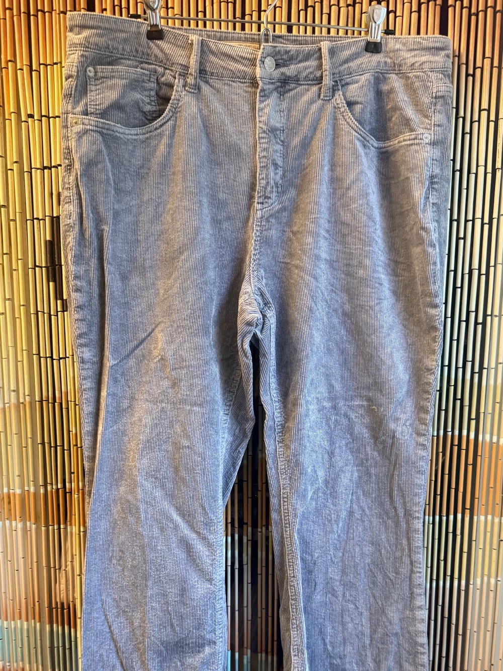Pilcro Light Blue Corduroy Trousers